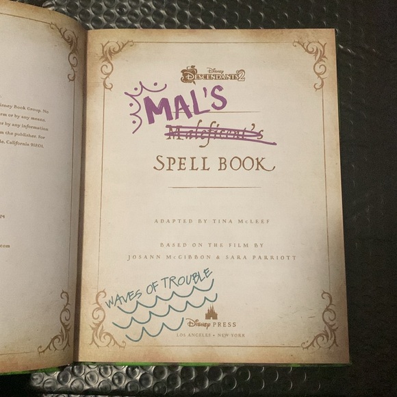 Mal's Spell Book II by Disney Book Group First Hardcover Edition June 2017 Magic - Picture 2 of 5